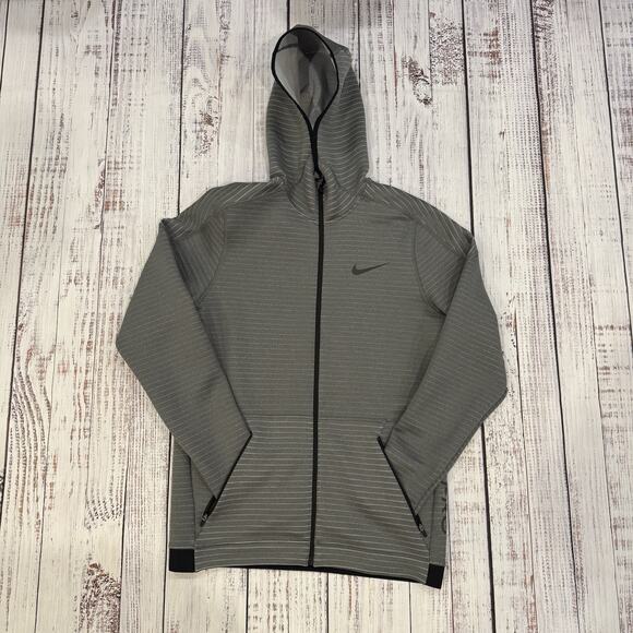 Nike Other - Nike Hoodie Men M Pro Therma-Fit Gray Zip Up Athletic Jacket Sportswear